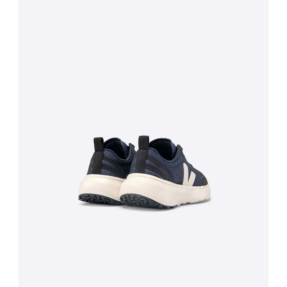 Veja CANARY ELASTIC LACE Kids' Running Shoes Navy | NZ 711RVD